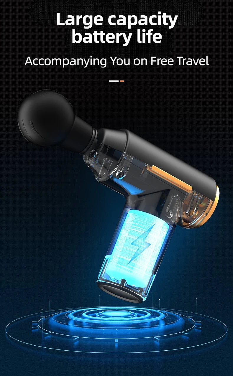 Pistolet de Massage Portable ; NOIR