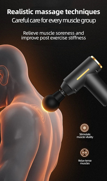 Pistolet de Massage Portable ; NOIR